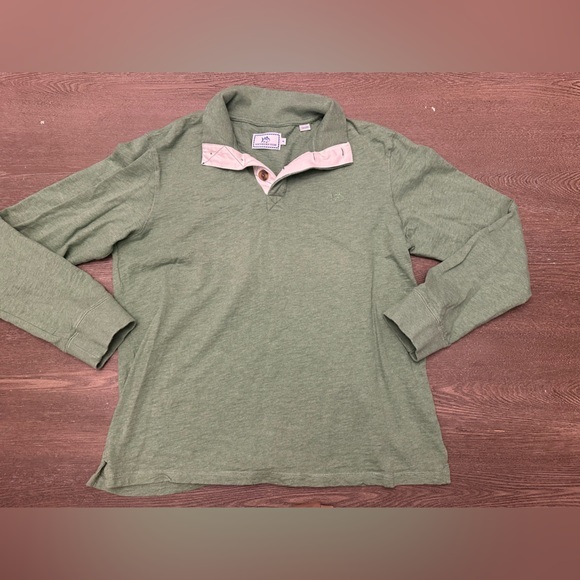 WORN ONCE SOUTHERN TIDE GREEN PULLOVER - Size Medium SKU:555 - Picture 1 of 4